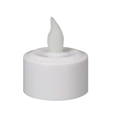 plastic white tealight rechargeable led candle